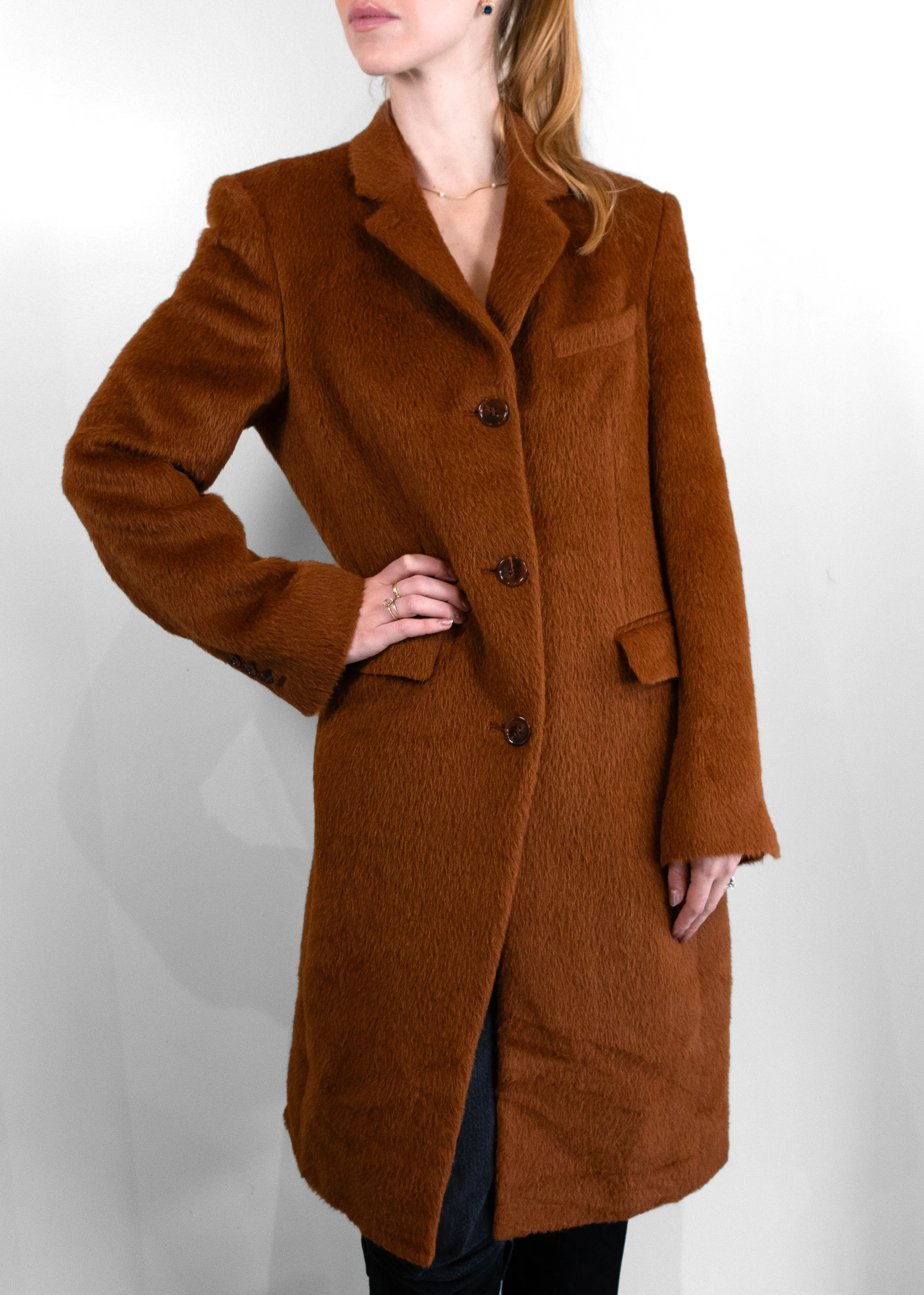 Acne Studios Brown Onita Alpaca and Wool-Blend Coat