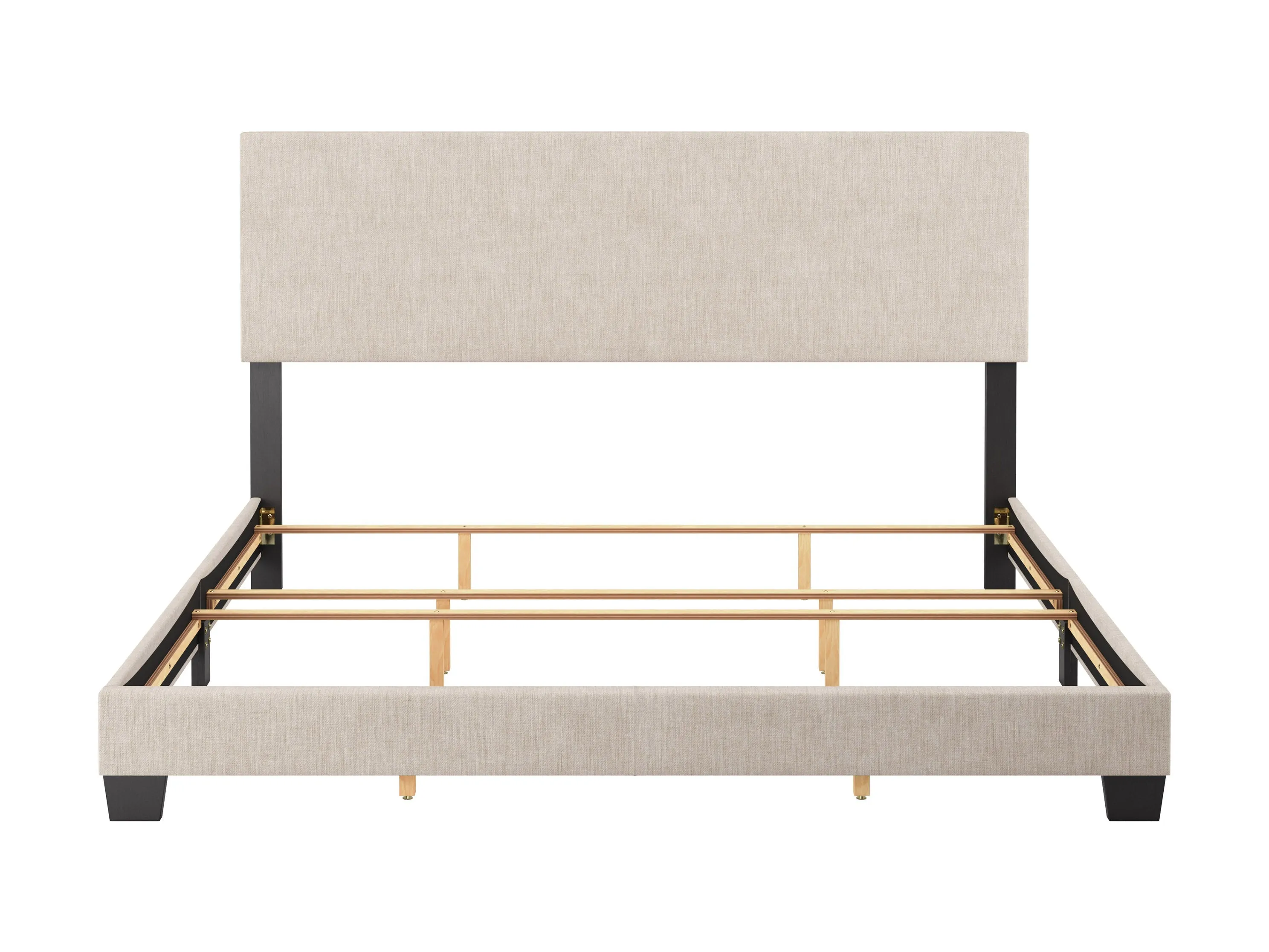 Beige Modern King Bed