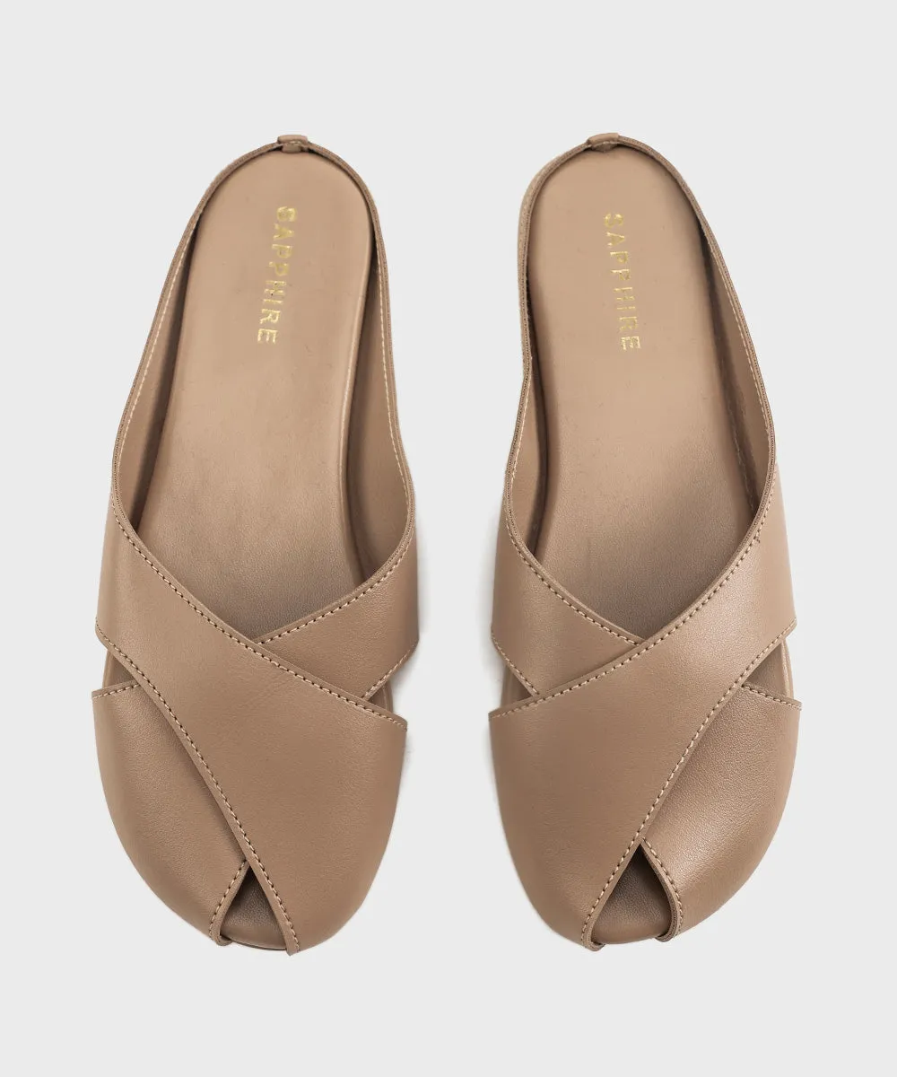 Beige Mules