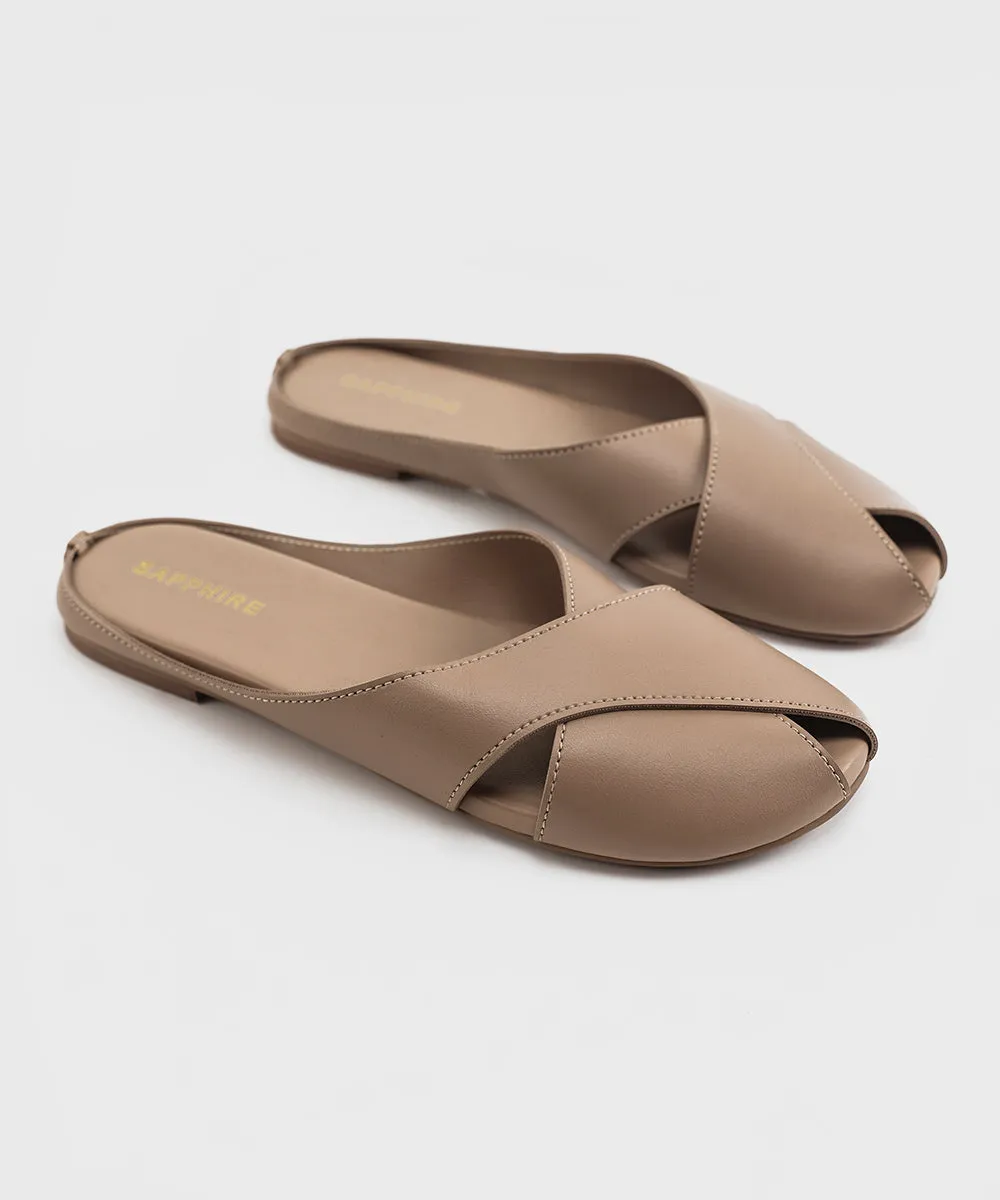 Beige Mules