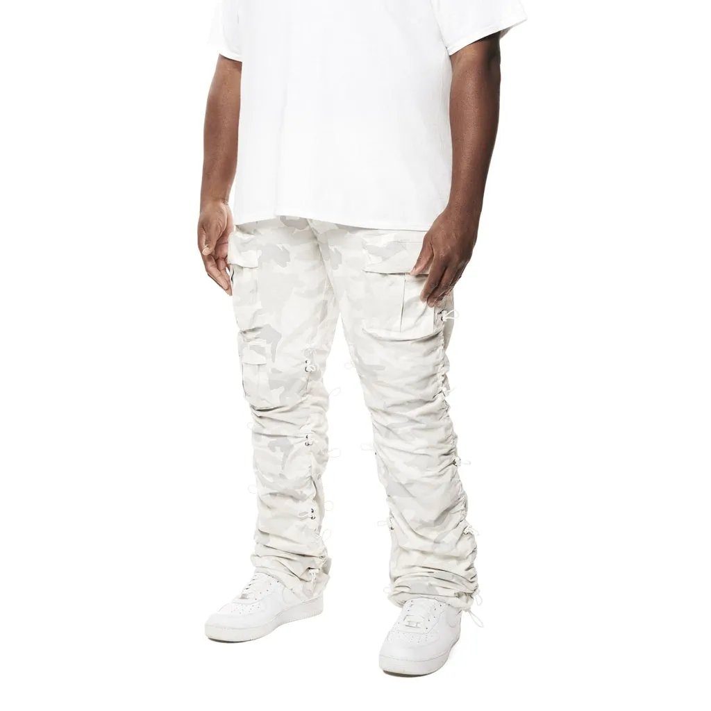 Big and Tall - Utility Bungee Twill Pants - White Camo