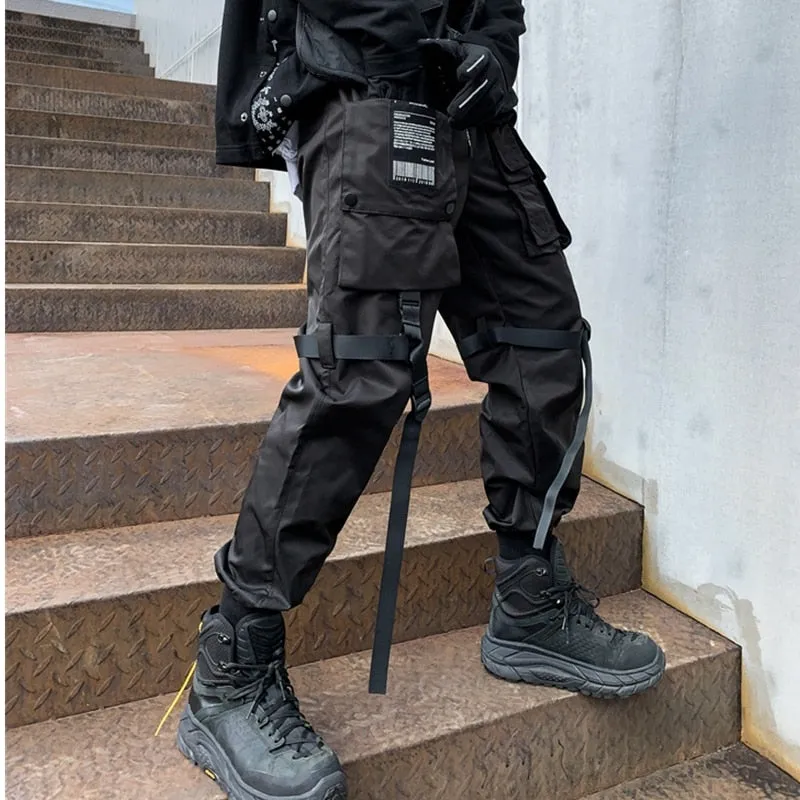 Black Utility Cargo Pants