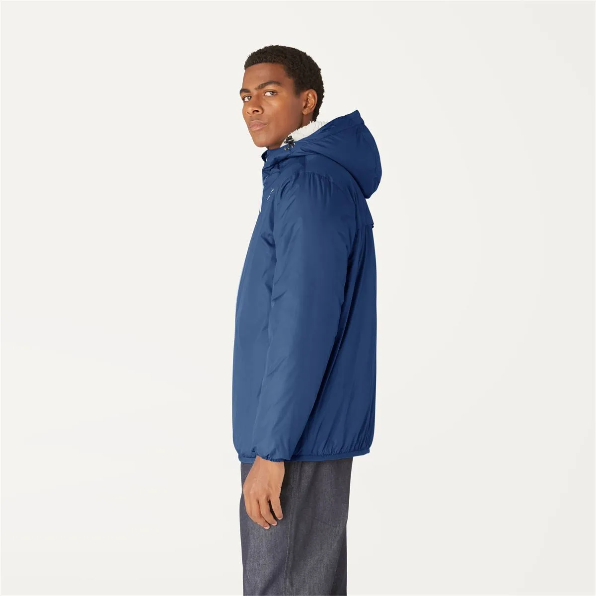 Claude Orsetto - Kids Sherpa Lined Waterproof Jacket in Blue Deep