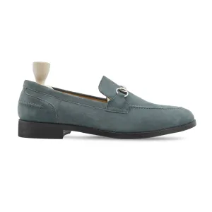 Colorado - Men's Charcoal Grey Kid Suede Loafer