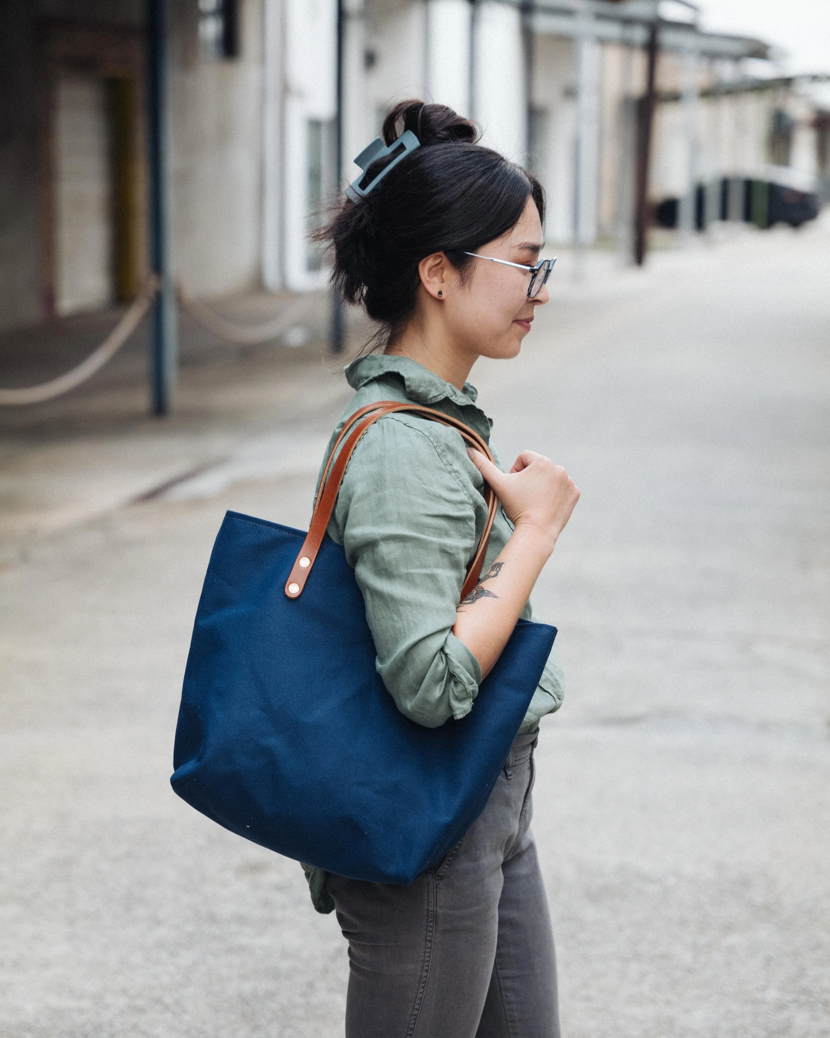 Field Tan Canvas Tote