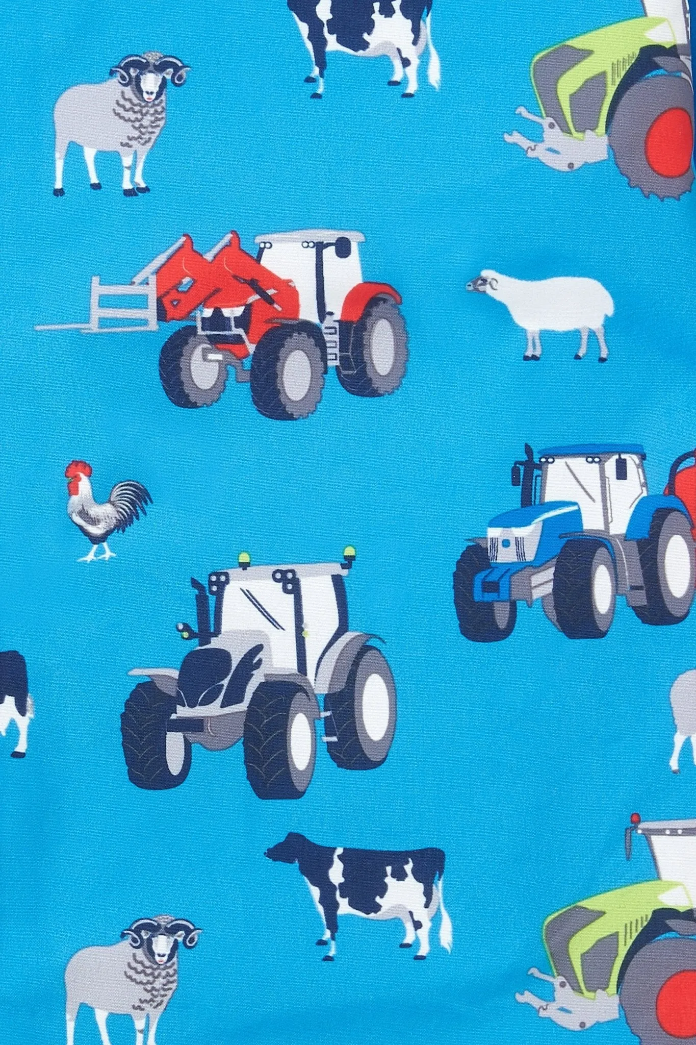 Jamie Puddlesuit - Blue Farm Print