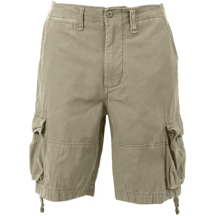 Khaki - Vintage Military Infantry Utility Shorts