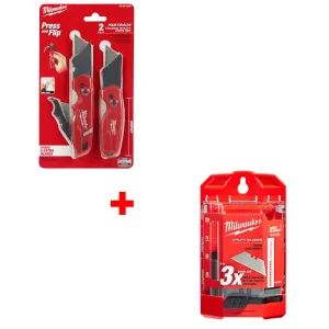 Milwaukee 48-22-1503 FASTBACK w/ FREE 48-22-1950 50 PC Utility Blades