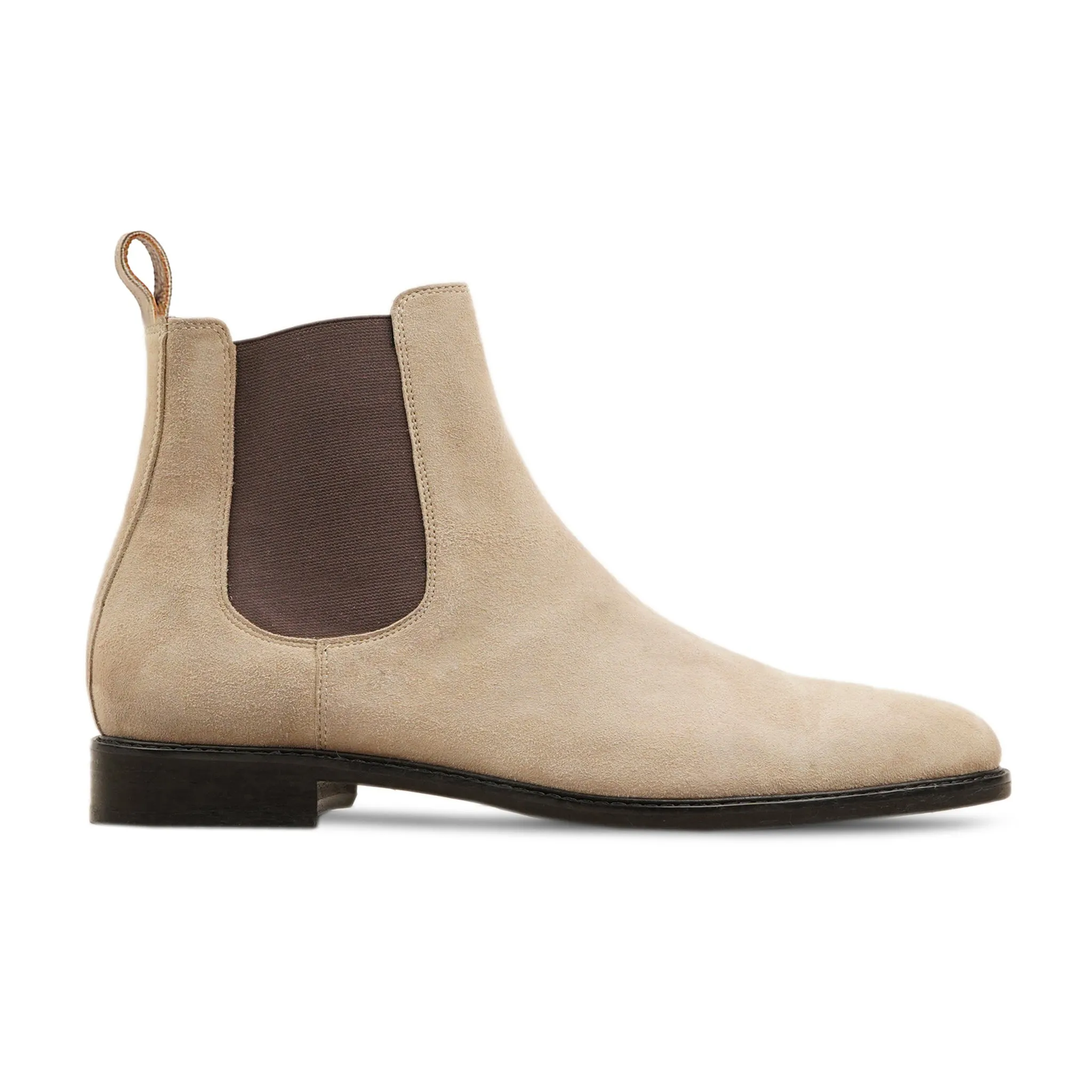 Moscon - Men's Natural Kid Suede Chelsea Boot