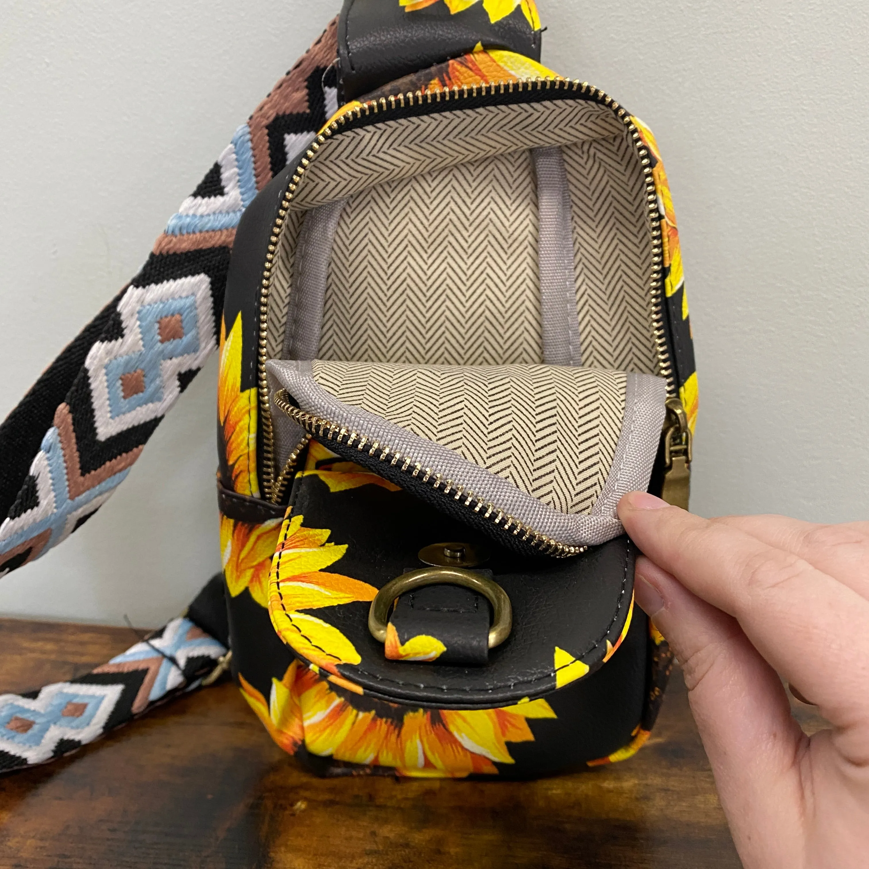 *NEW Sling Crossbody - Sunflowers