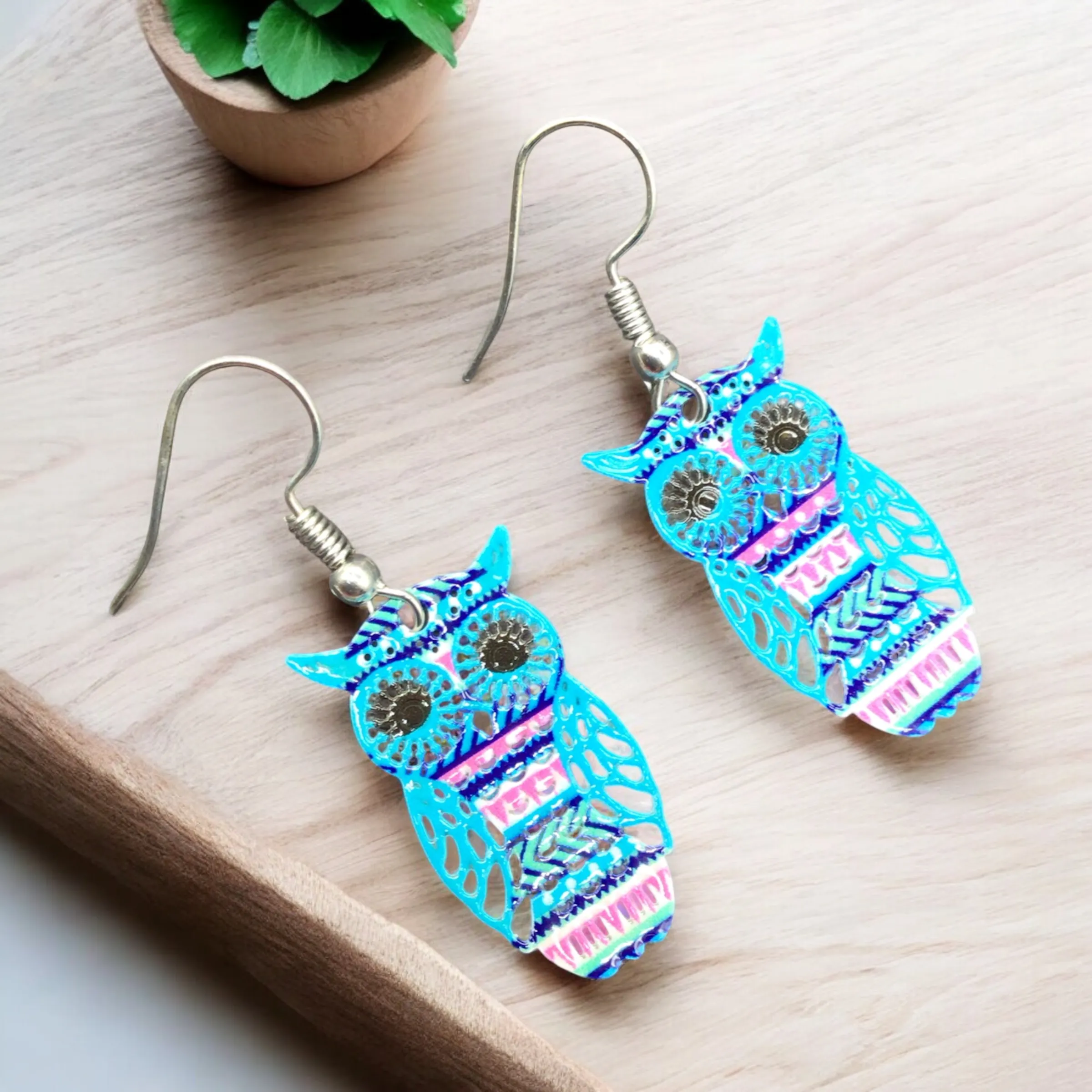 Owl Hollow Out Earrings