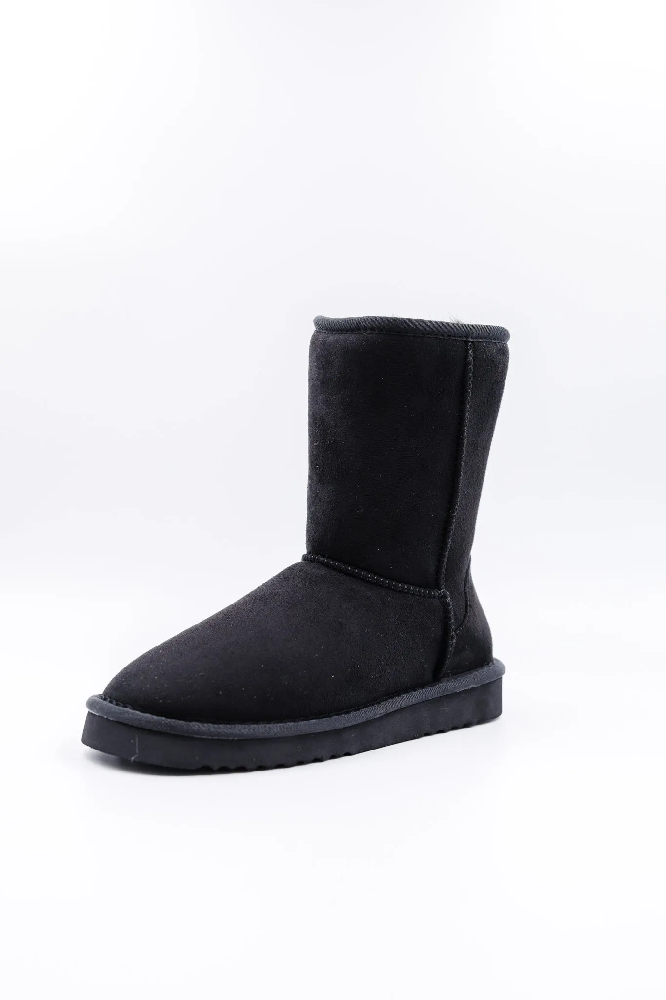 PAWJ Men's Short Boot | Black / Black Mink