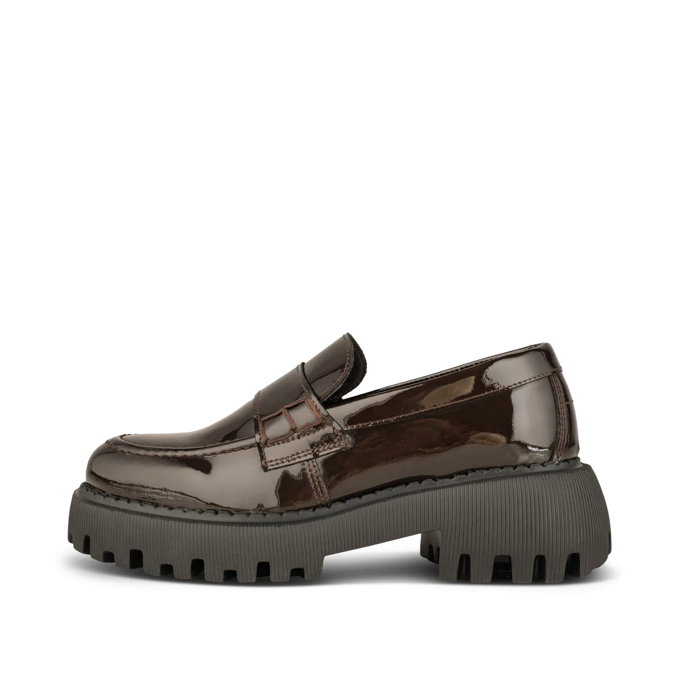 Posey Patent - Dark Brown