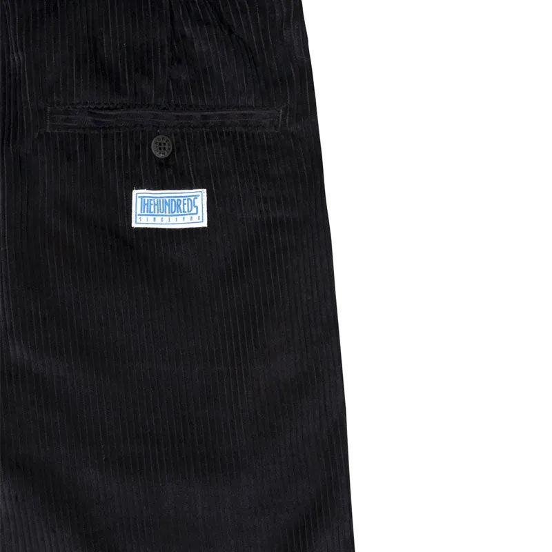 THE HUNDREDS CORD PANTS BLACK T22P104018