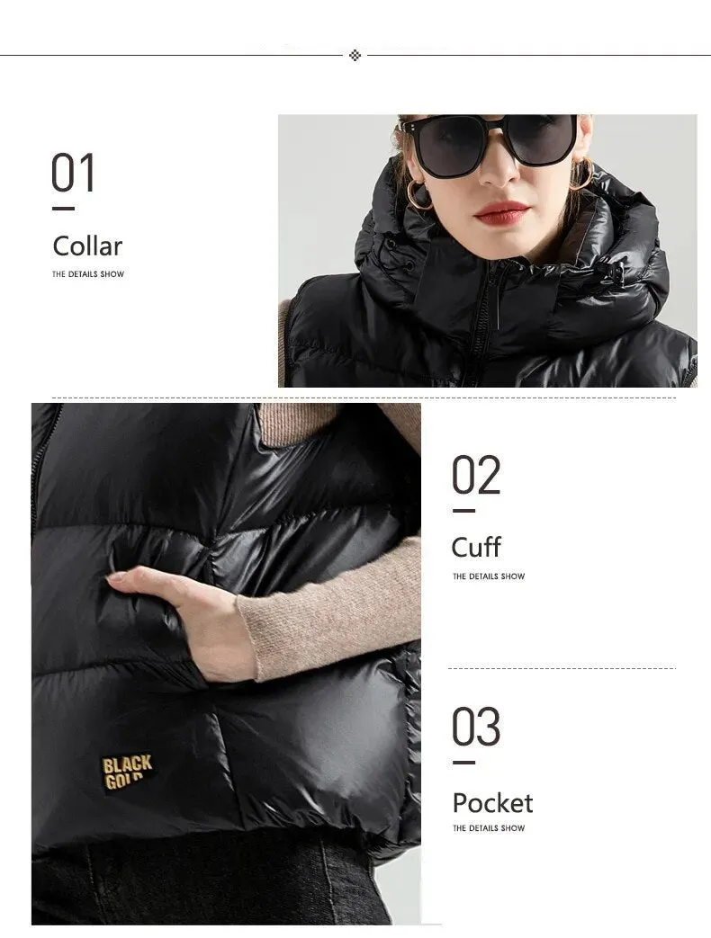 The Rebel hooded Puffer Jacket Women | Down Jacket Women | Short hooded Parka jacket