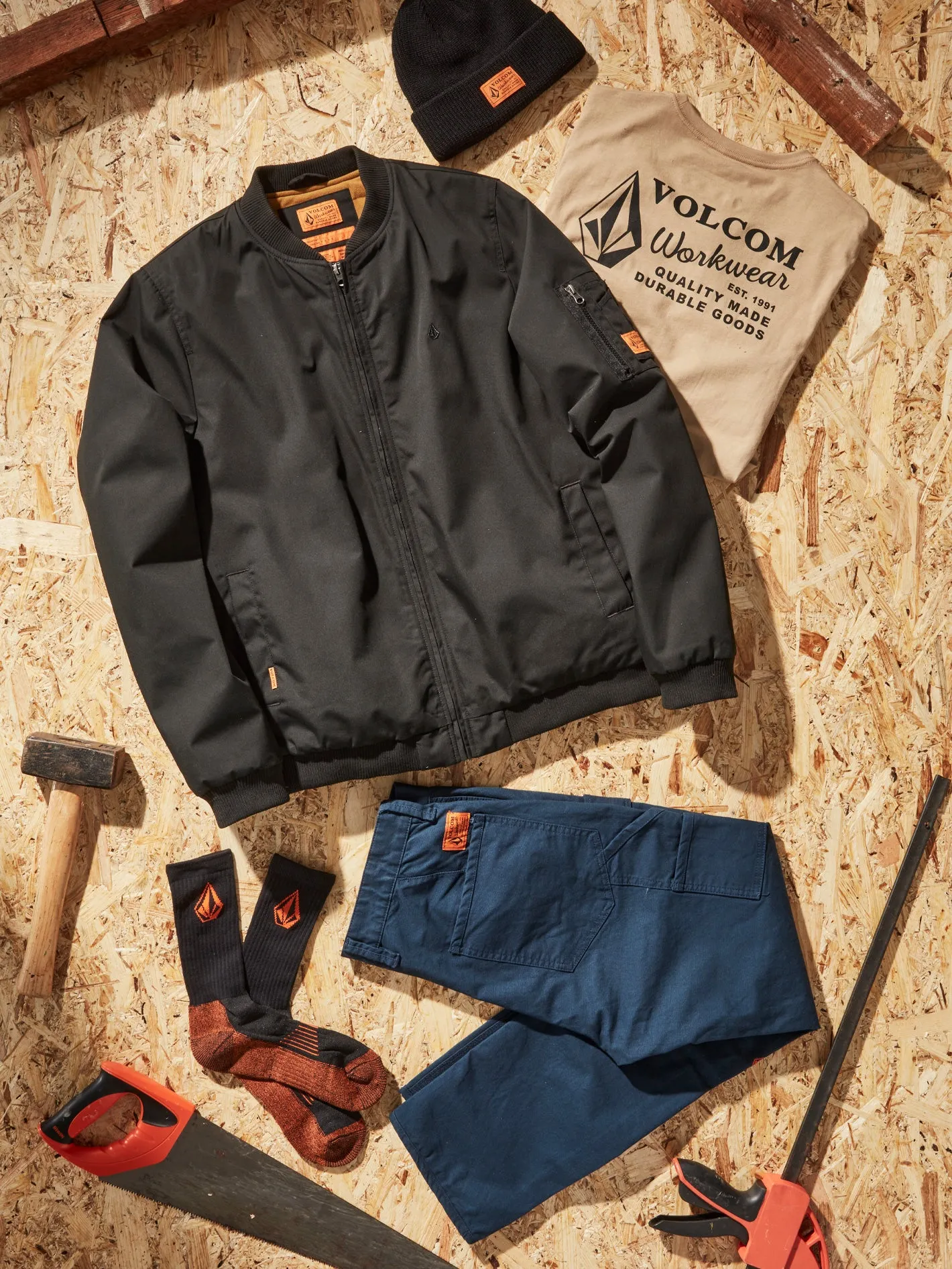 Volcom Workwear Caliper Work Pants - Navy