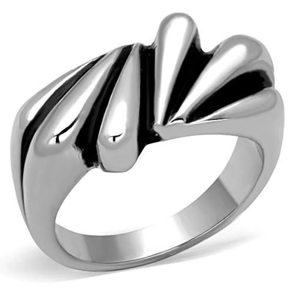 WildKlass Stainless Steel Minimalist Ring High Polished (no Plating) Women