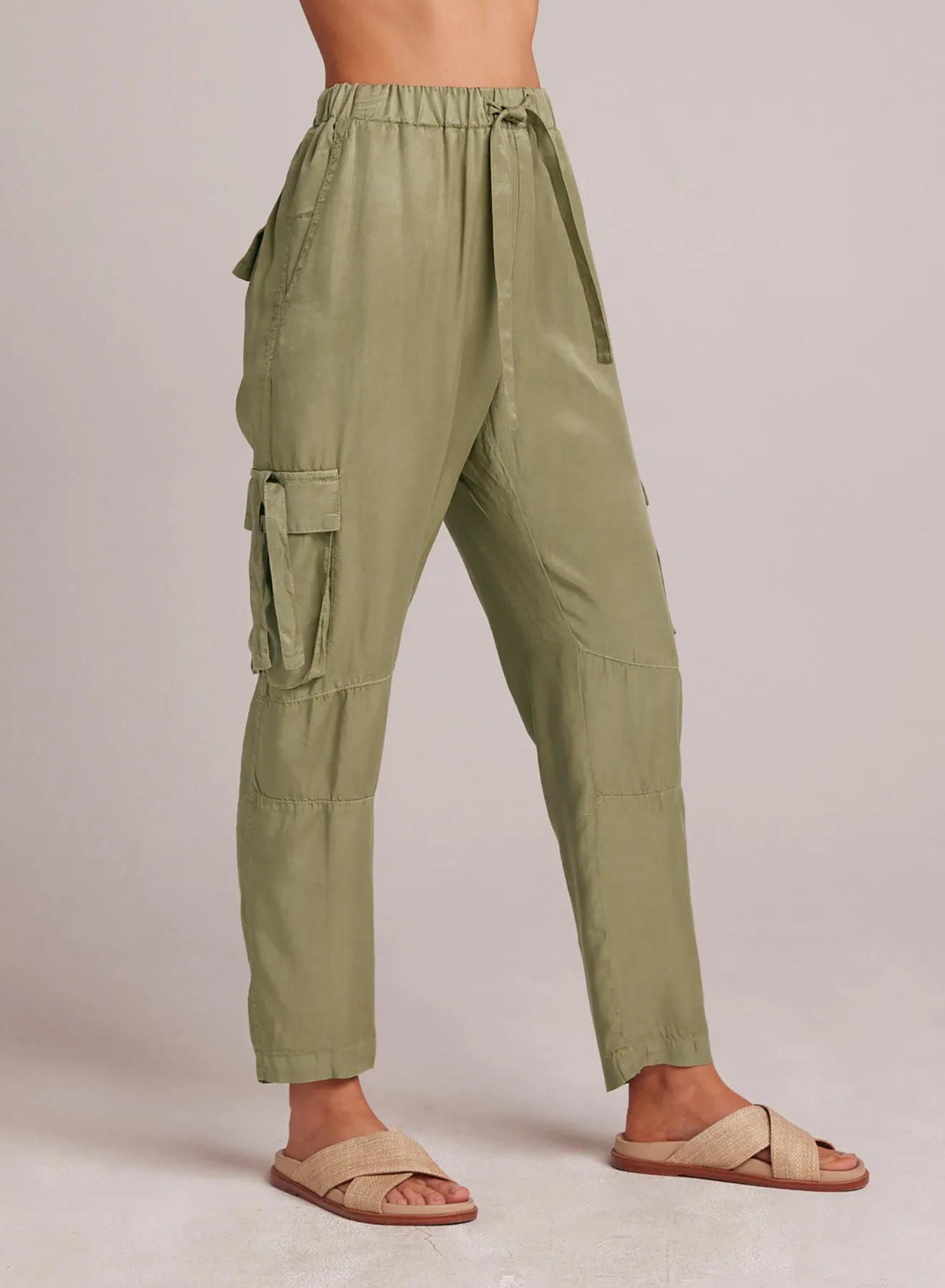 Zephyr Tie Pocket Utility Pant - Khaki Army